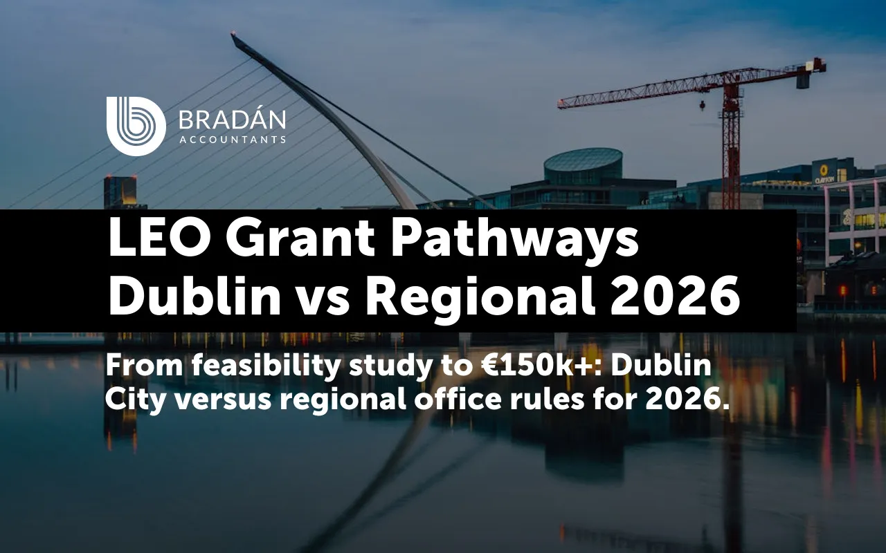 LEO grant pathways in 2026: Dublin City versus regional offices