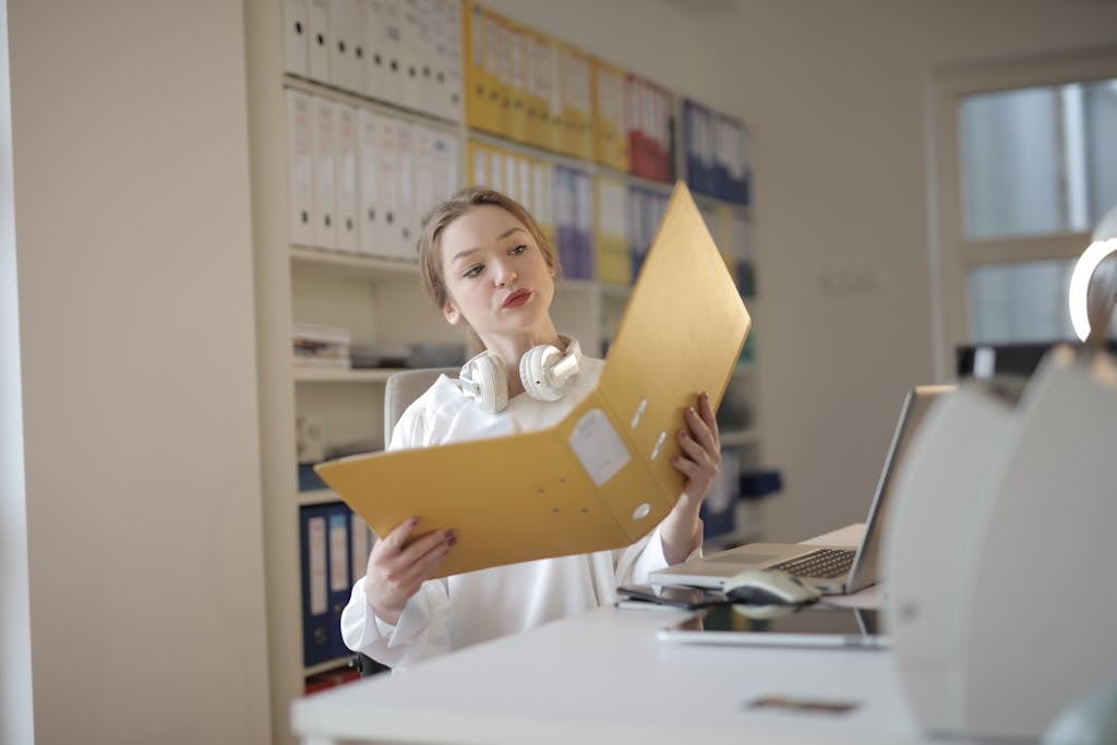 Thoughtful female accountant working on Management Accounts